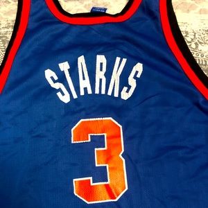 Vintage 90s John Starks #3 New York Knicks champion jersey size XL – 48